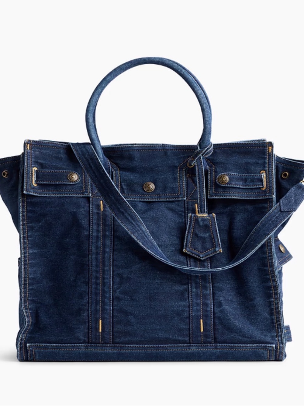 NWT GAP Large Denim Five Pocket Tote